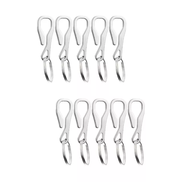 10 Pcs Key Chain Carabiner Clip Keyring Lobster Claw Chains Small