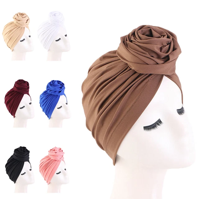 Cappello Chemioterapico Donna Musulmano Fiore - Turbante Hijab Perdita Capelli