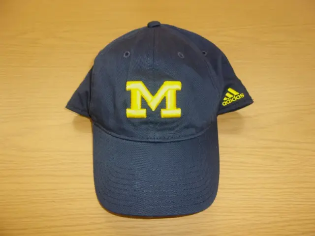Adidas NCAA Michigan Wolverines Flex Cotton Blend Slouch Cap Hat L/XL ~NWT~