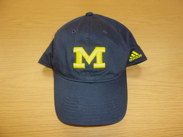 Adidas NCAA Michigan Wolverines Flex Cotton Blend Slouch Cap Hat L/XL ~NWT~