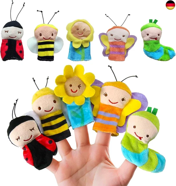 EIHI 6 Stück Fingerpuppen - Niedliche Fingertiere Für Kinder Geschichten