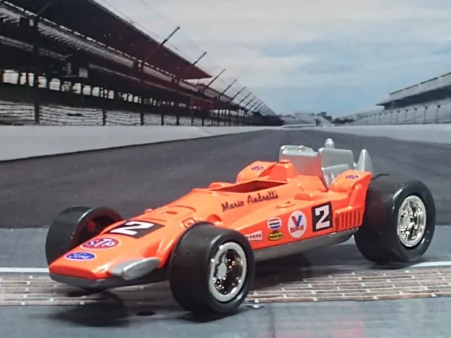 Vintage 1968 '68 Indianapolis 500 Winner Mario Andretti #2 Stp Indy Race Car