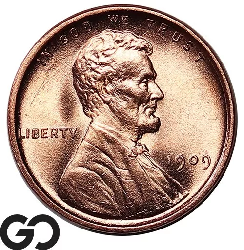 1909 VDB Lincoln Cent Wheat Penny, RED, Superb Gem BU RD ** Free Shipping!