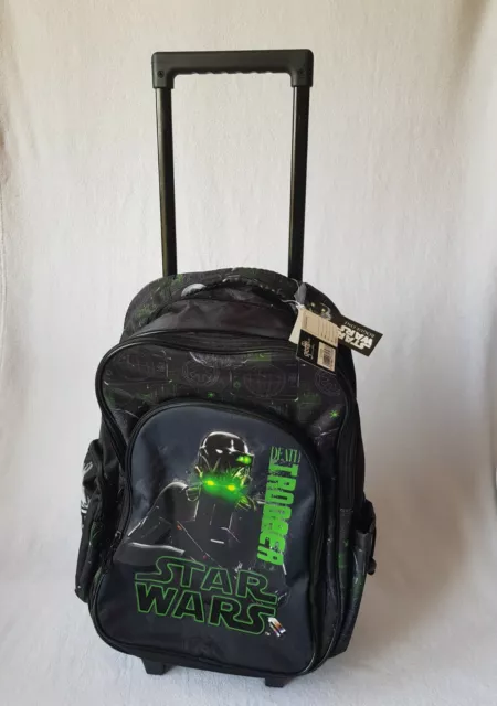 sac à dos trolley STAR WARS Disney noir et vert 53 x 30 x 18 cm Graffiti école