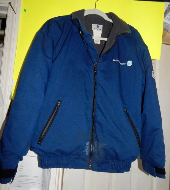 VTG RARE AT&T U-VERSE Rethink Possible Work Jacket Mens Size XXL ...