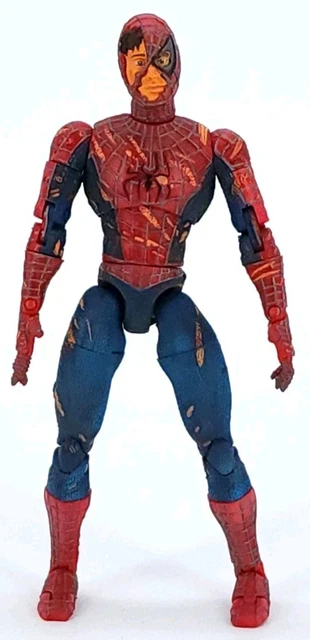 Figurine Spider-Man ToyBiz 2003, Sam Raimi, Super-poseable 6", Rare Authentique