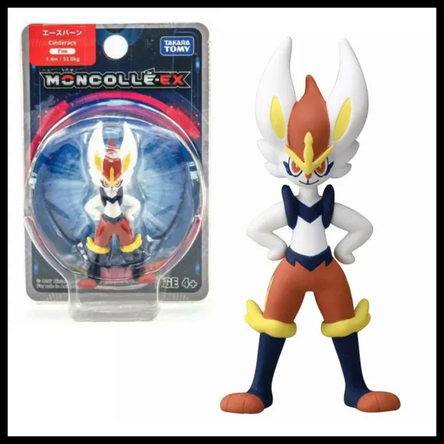 Moncolle EX 85 Cinderace Takara Tomy Tomica Pokemon Action Figure New Asia Ver.