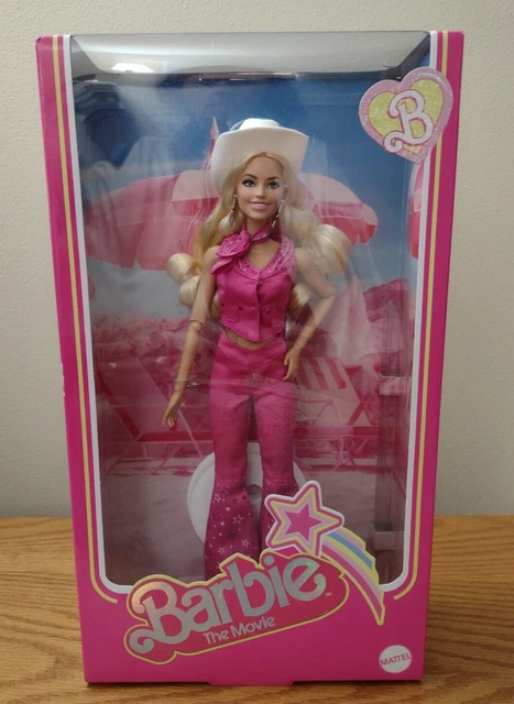 MATTEL BARBIE THE Movie Margot Robbie Barbie In Pink Western Outfit Collectible $135.60