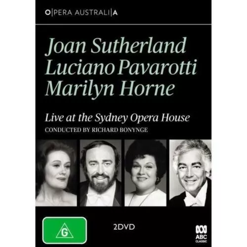 Sutherland Pavaroti Horne Live Sydney Opera House Dvd 2 Disc R4 Brand New/Sealed