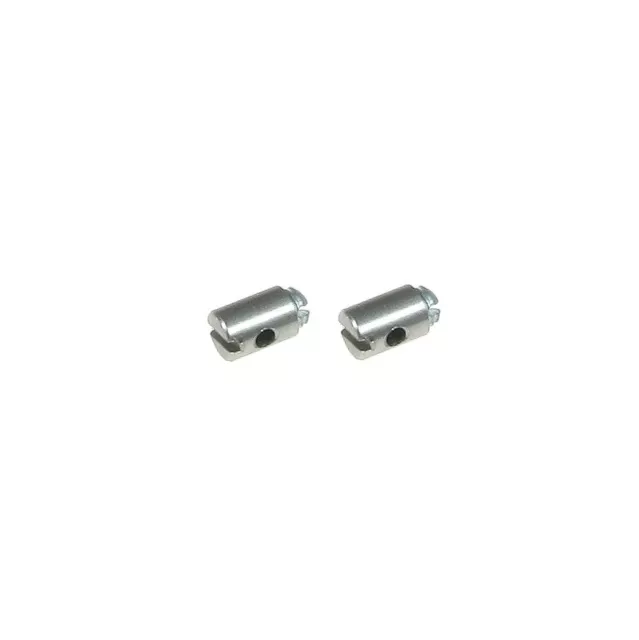 2x Schraubnippel 5x7mm Klemm Nippel für Gaszug Bowdenzug Seilzug Universal