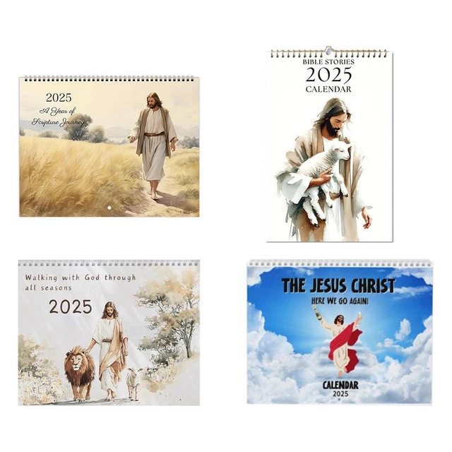 JESUS 2025 CALENDAR 2025 Christian Faith Monthly Calendar Ornament New