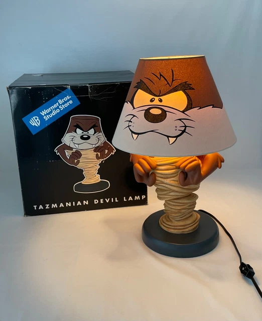 VINTAGE WARNER BROS Studio Store Tasmanian Devil Taz Tabletop Lamp
