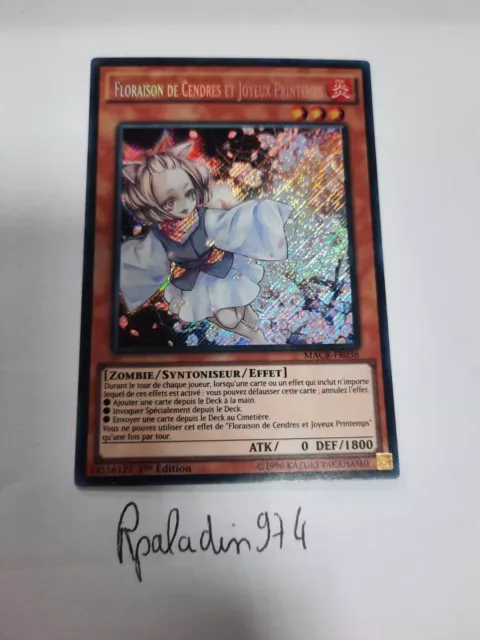 Yu Gi Oh ! Floraison de Cendres et Joyeux Printemps MACR-FR036 Secrète rare