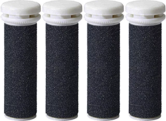 4 x Emjoi SUPER EXTREME Coarse Micro Mineral Replacement Rollers for Micro Pedi