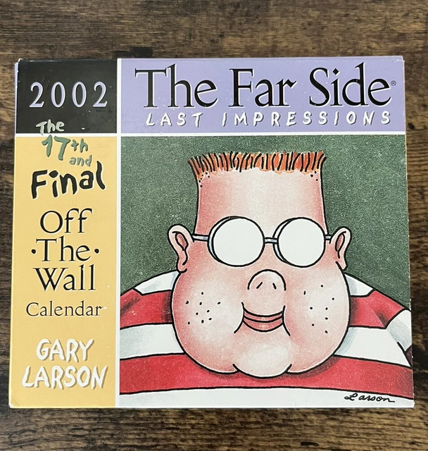 THE FAR SIDE 2002 Daily Calendar Last Impressions 17th & Final Off the