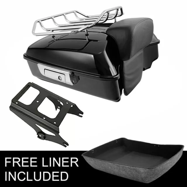 Chopped Trunk Backrest Mounting Rack Fit For Harley Electra Road Glide 2009-2013