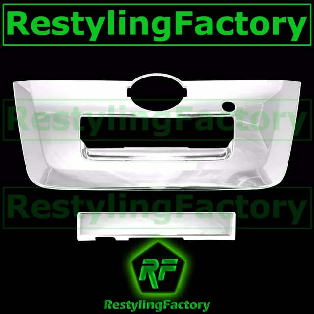 Triple Chrome Tailgate Handle w/Camera Hole Cover 2013 for 13-14 Nissan Frontier