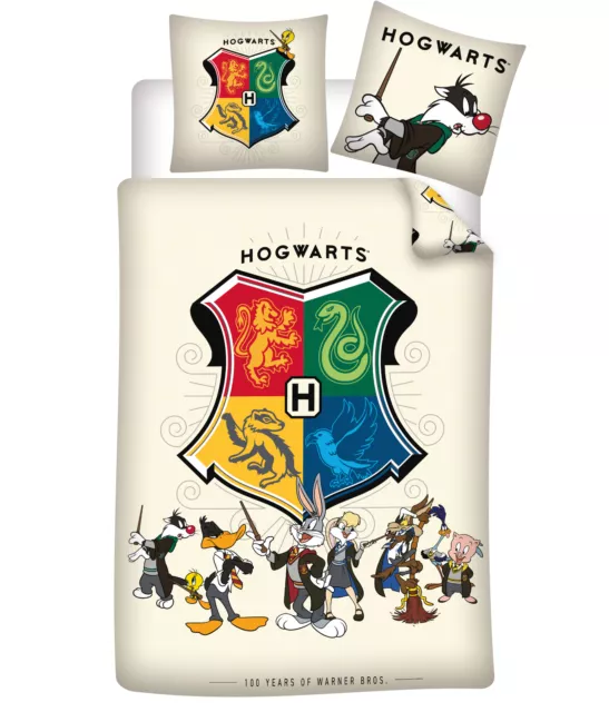 Set Ropa de Cama Hogwarts Looney Tunes