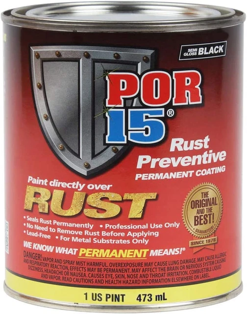 POR-15 Rust Preventive Coating, Stop Rust and Corrosion Permanently, Anti-Rust,
