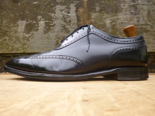 Bally Svizzera Scarpe Monaco In Pelle Nera: Brogues Eleganti Made In Italy - Taglia UK 10 EU 44 - Foto 5