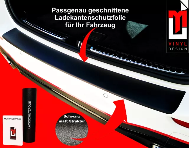 Für VW Caddy 3 III 2K Ladekantenschutz Metall Abkantung Abdeckung Schwarz  Schutz