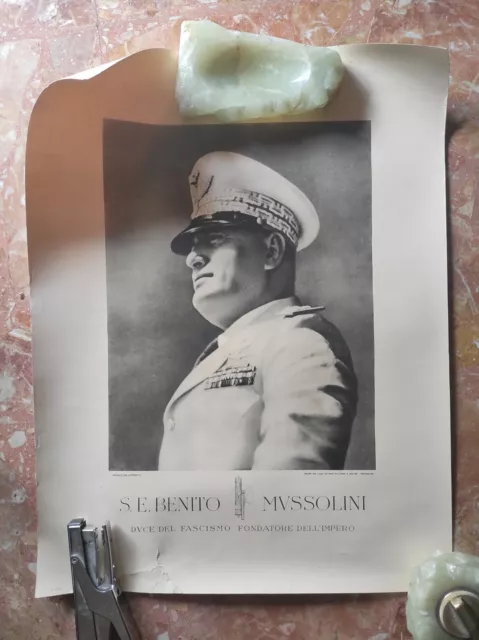 Stampa Mussolini Originale