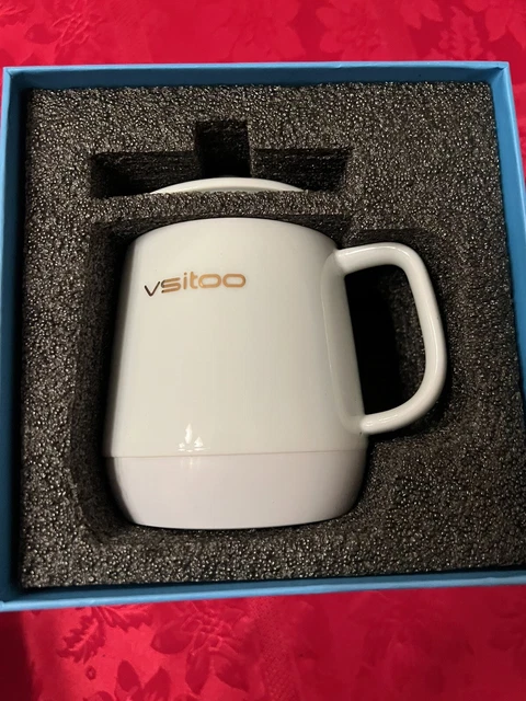 VSITOO Control Smart Coffee Mug - 10oz Black - App Controlled Heated Coffee Cup