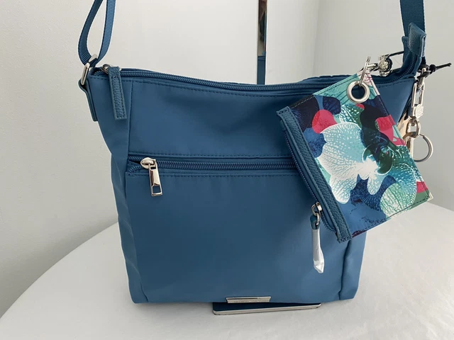 Samantha Brown To-Go Zip-Front Crossbody (Blue) 2