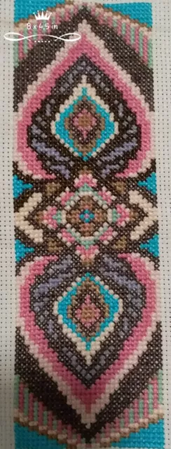 completed cross stitch embroidery unframed