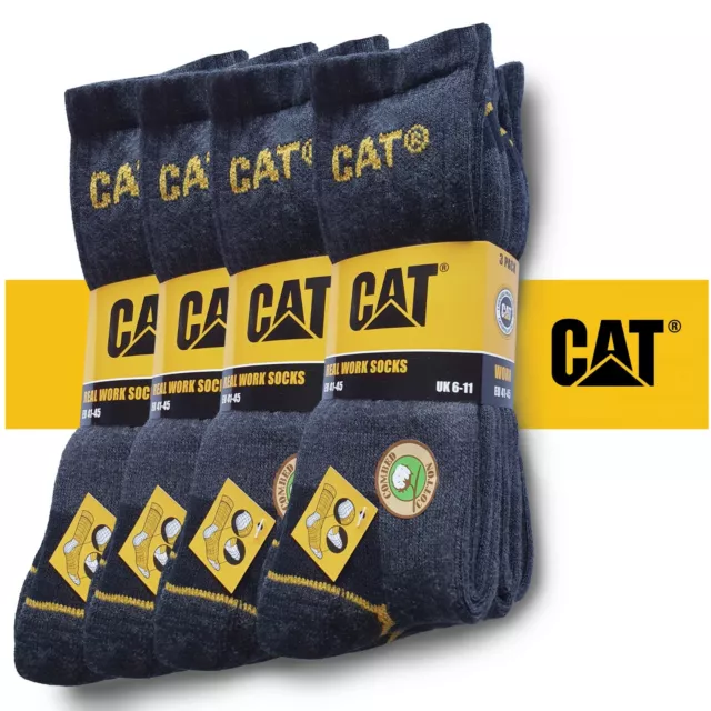 CAT Caterpillar Arbeitssocken,12 Paar, Grau, Socken, 47-50, Strümpfe