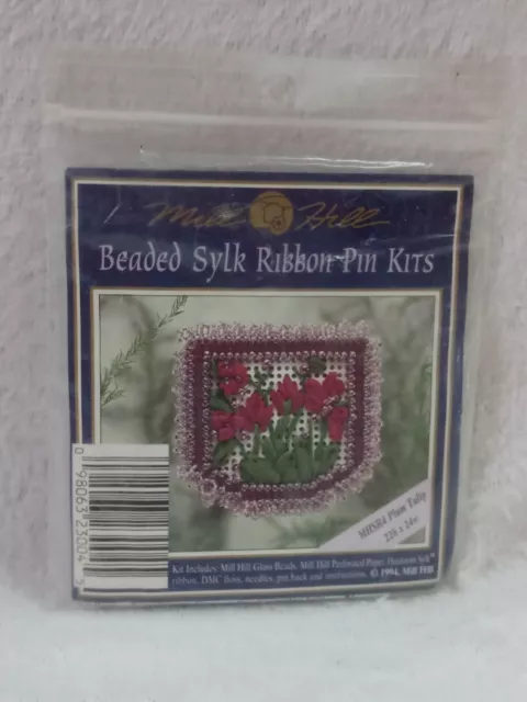 Kit de pines de cinta de sílama Mill Hill de colección, 1994 con cuentas MHSR4 ¡Nuevo!