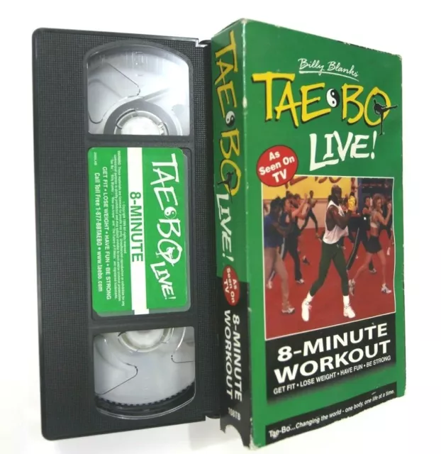 Billy Blanks TAE BO Workout Exercise Lot Set 4 VHS Tapes Original 1998
