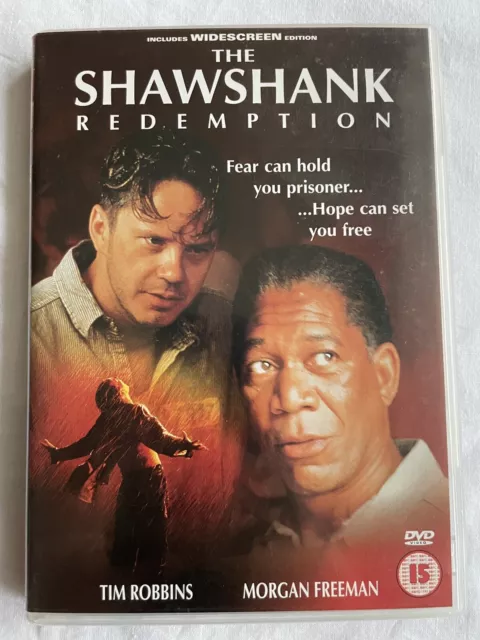 The Shawshank Redemption (DVD) (2001) Morgan Freeman - Free postage Double Sided