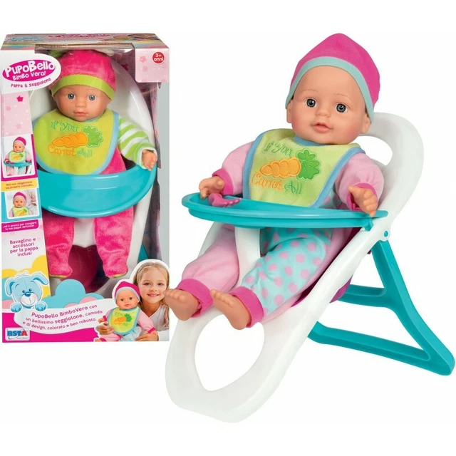 PUPOBELLO BAMBOLOTTO CON Seggiolino 35Cm 10887 Rstoys EUR 22,00