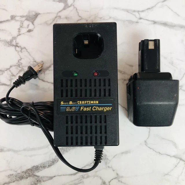 CRAFTSMAN INDUSTRIAL BATTERY Charger 9.6V 970814005 Fast Charger + 9