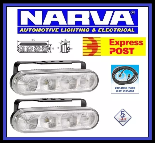 Narva 71920 L.e.d Daytime Running Lamp Kit, Light Led 12 Or 24 Volt 12V 24V New