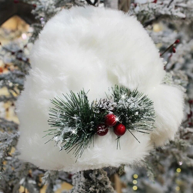 Puntale Albero Di Natale A Tema Calcio E Cappello Babbo Natale | Decorazione Festiva Per Interni/Esterni | Regalo Natalizio