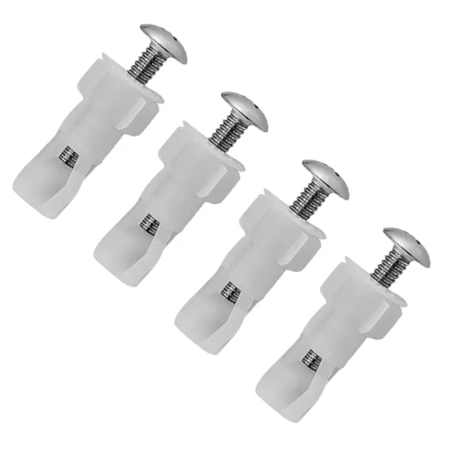 4pcs Lid Top Hinge Fitting Repair Toilet Seat Screw Blind Hole Heavy Duty