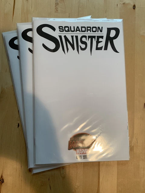 SQUADRON SINISTER #1  Blank Sketch Cover Variant Secret Wars 2015 Marvel Comic