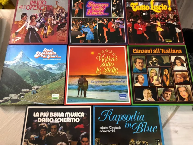 Lotto Cofanetti Box Set Dischi In Vinile D’epoca Da Collezione 33 Giri