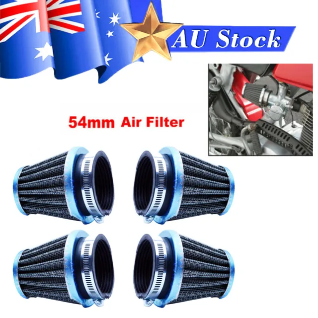 4x53mm 55mm Air Filter Pod 54mm Fit Honda Kawasaki Motorcycle 79-82 CB750 CB900