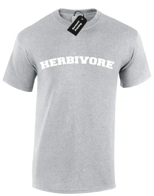 Herbivore Mens T Shirt Tee Vegan Vegetarian Cool Printed Design Slogan Print
