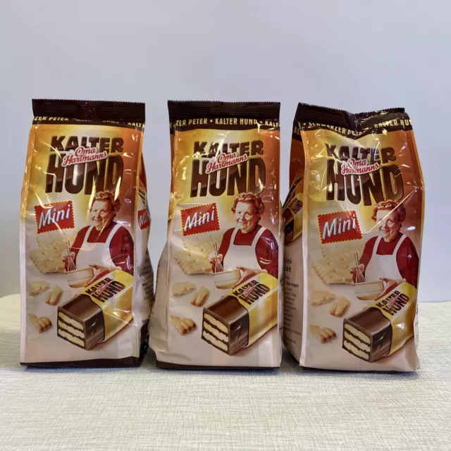 3x Oma Hartmanns Kalter Hund mini einzeln verpackt 3x 250g