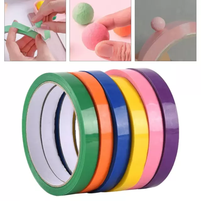 6 Rollen Dekompression Sticky Ball Tape DIY Bunte Ball Tape Spielzeug