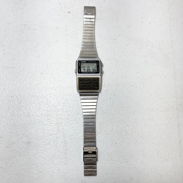 Rare Vintage Casio DBC-610 Digital Calculator Data Bank World Time Watch Mod 676