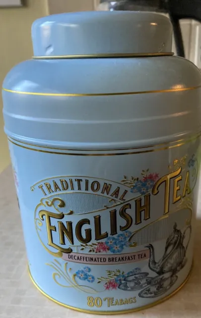 traditional English Tea Caddy. Victorian Style. Modern Empty.