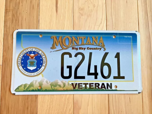 Montana Army Veteran License Plate