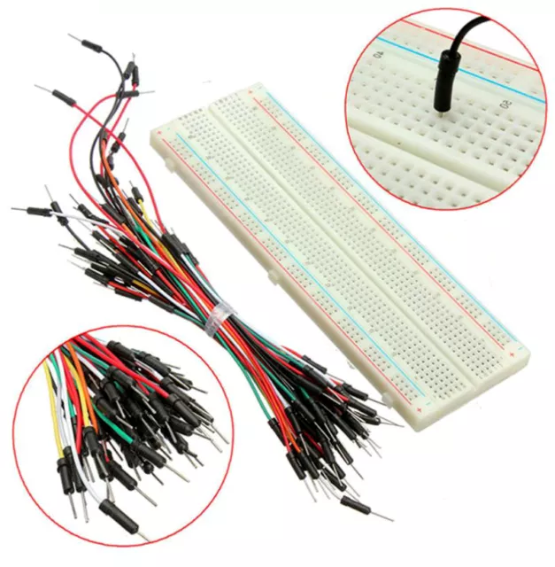 830 Kontakte Steckboard Steckbrett Breadboard + Jumper Wire Kabel Set