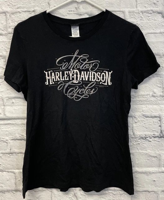 HARLEY DAVIDSON TEE Shirt top womens medium Dublin Ireland Irish Cross