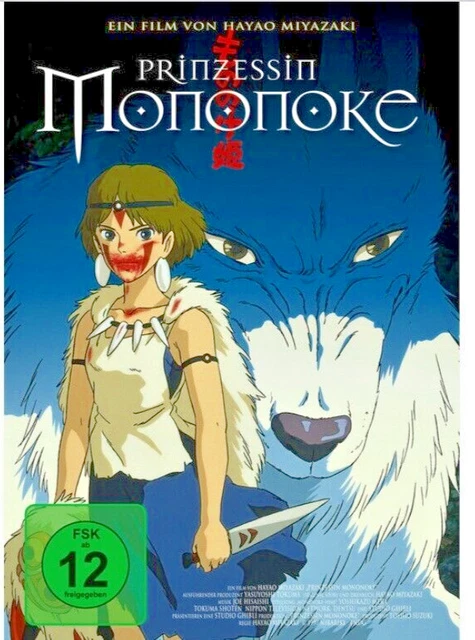 PRINZESSIN MONONOKE HAYAO Miyazaki DVD FSK 12 Japan Zustand neuwertig ...